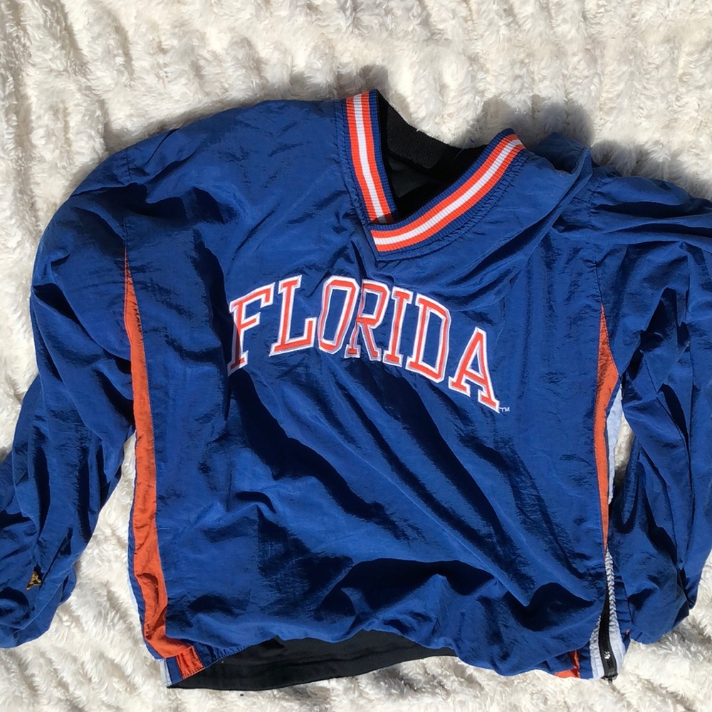 Starter Jacket Florida Gators Pullover V-Neck  Gator Patch XL